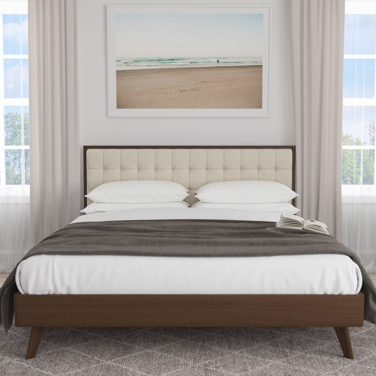 Abril upholstered platform deals bed